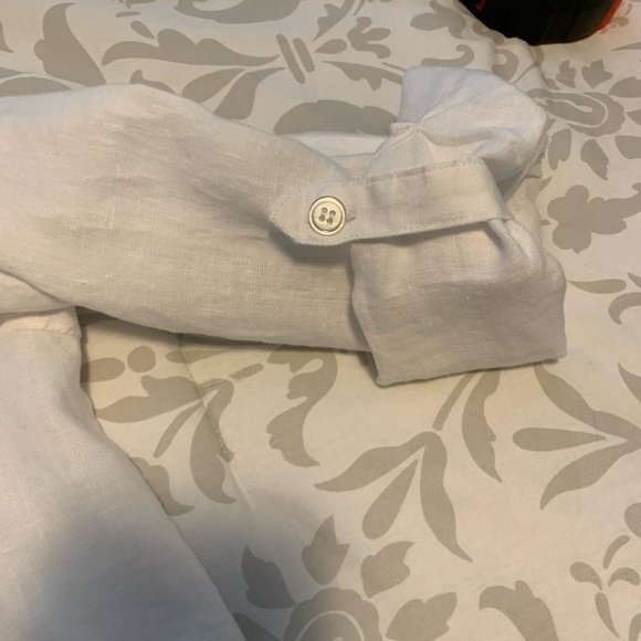 SYMPLI L MANDARIN LINEN TUNIC - Picture 16 of 16